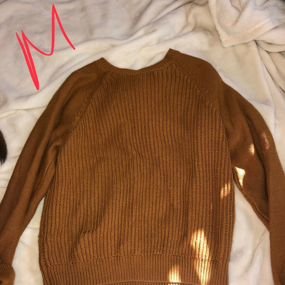 Burnt orange sweater